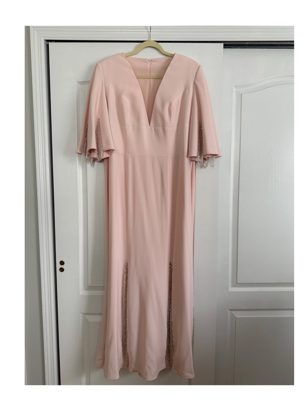 Isabel Sanchis Couture Embellished Evening Gown